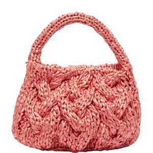JW Anderson NWT Small Cable Knit Bag Bubblegum Pink w/ Dust Bag
